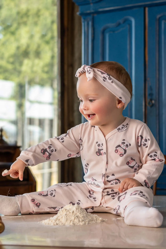 Macacão Rosa Panda Dedeka