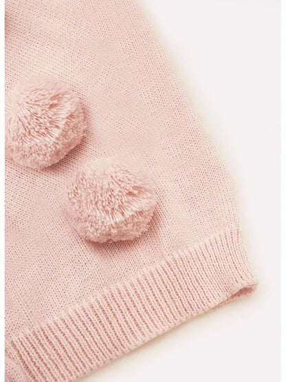 Casaco Tricot Pompons Pmini