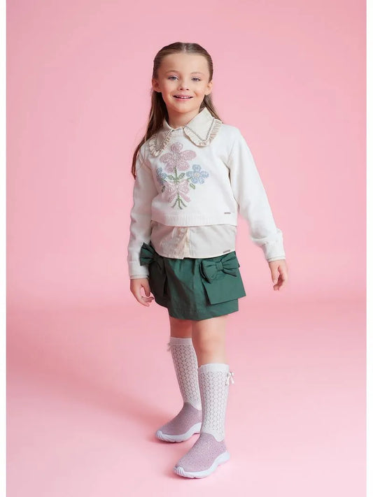 Camisa Tricoline Bege Pituchinhus