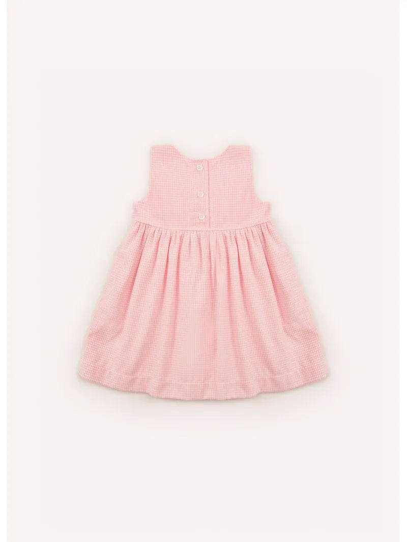 Vestido Xadrez Maxi Laço Pmini