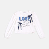 Blusa Infantil Love Lacinhos Momi