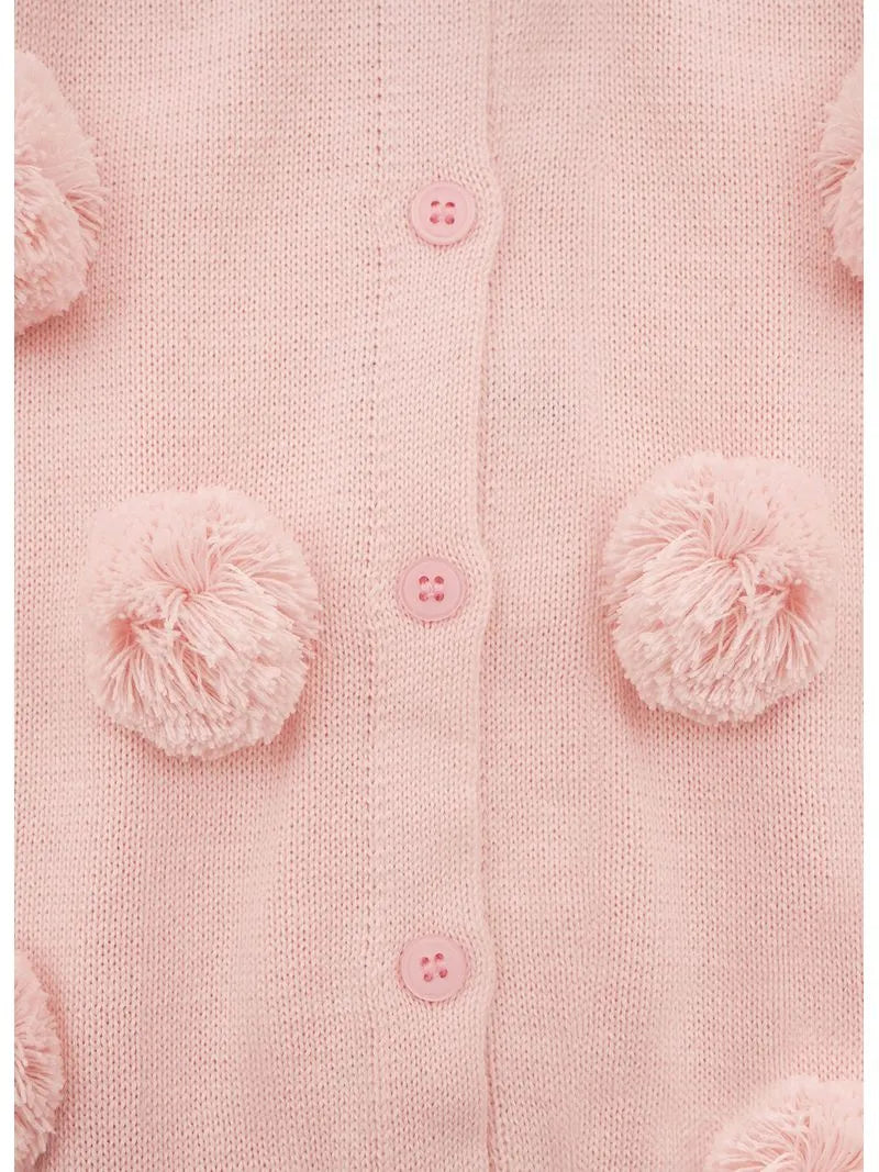 Casaco Tricot Pompons Pmini