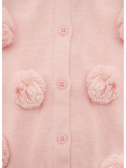 Casaco Tricot Pompons Pmini