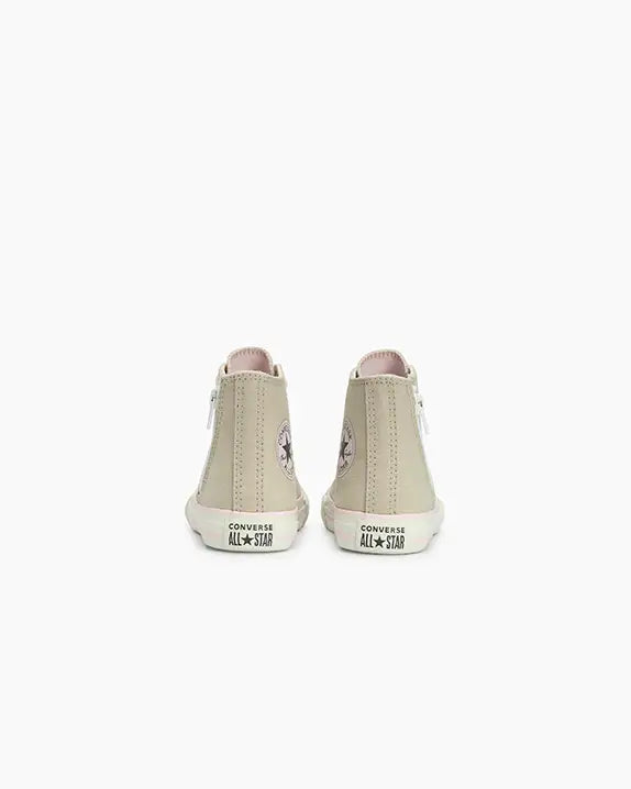 All Star Infantil Chuck Taylor Side Zip Canvas Bege