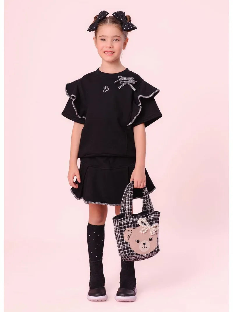 Blusa Moletom Babados Pituchinhus