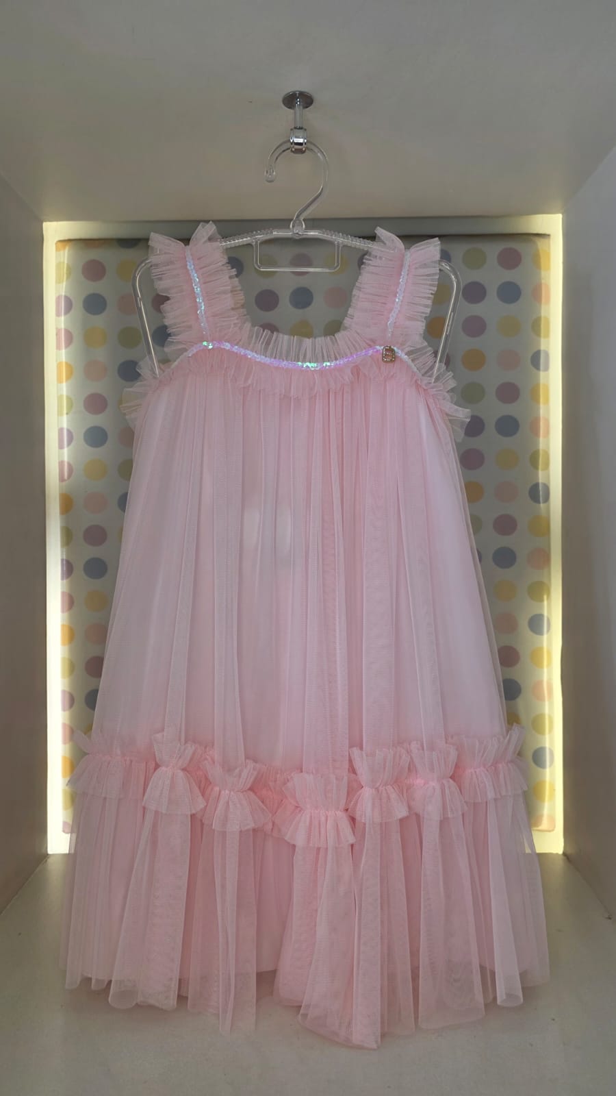 Vestido Infantil Menina Rosa Fluido Buá