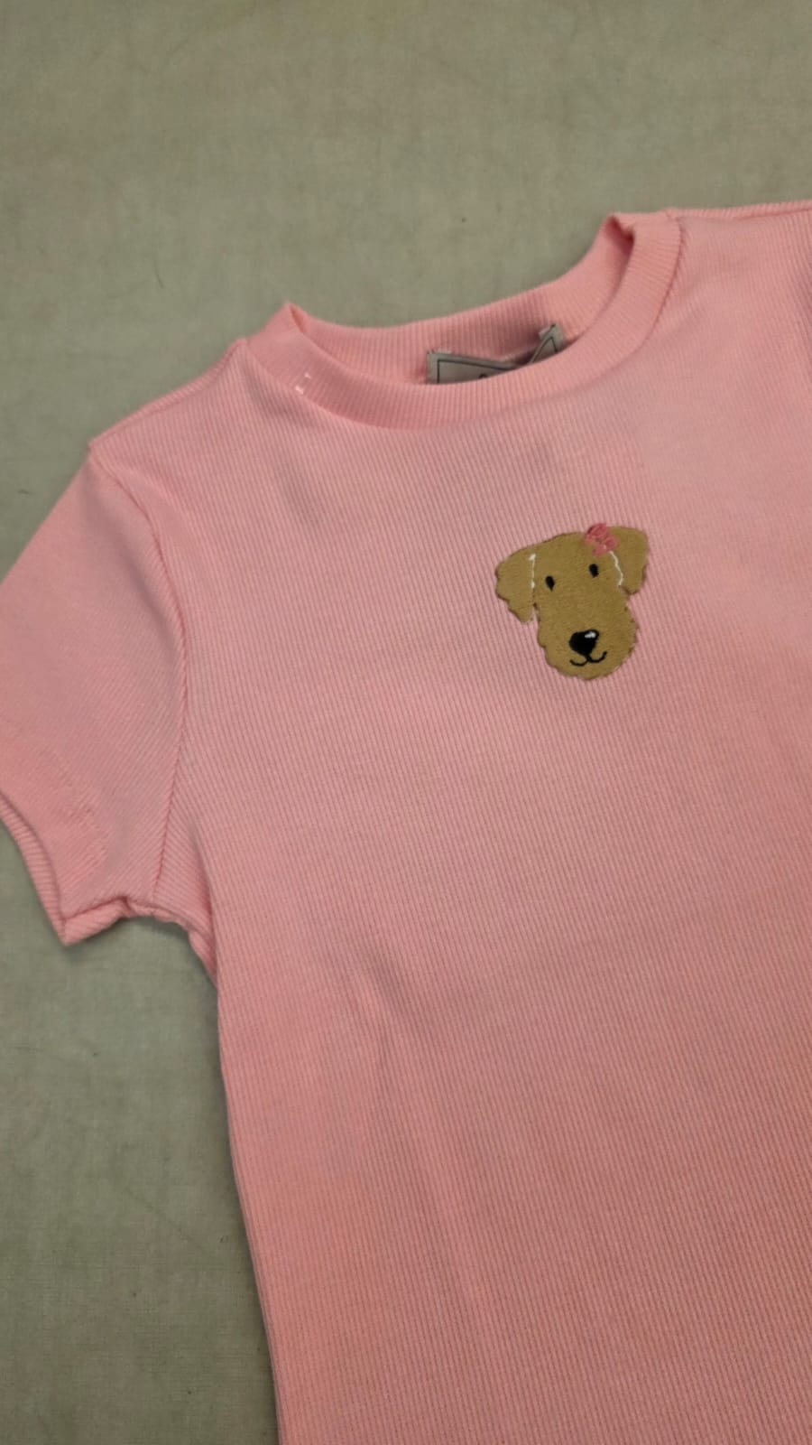 Blusa Infantil Rosa Dog Buá