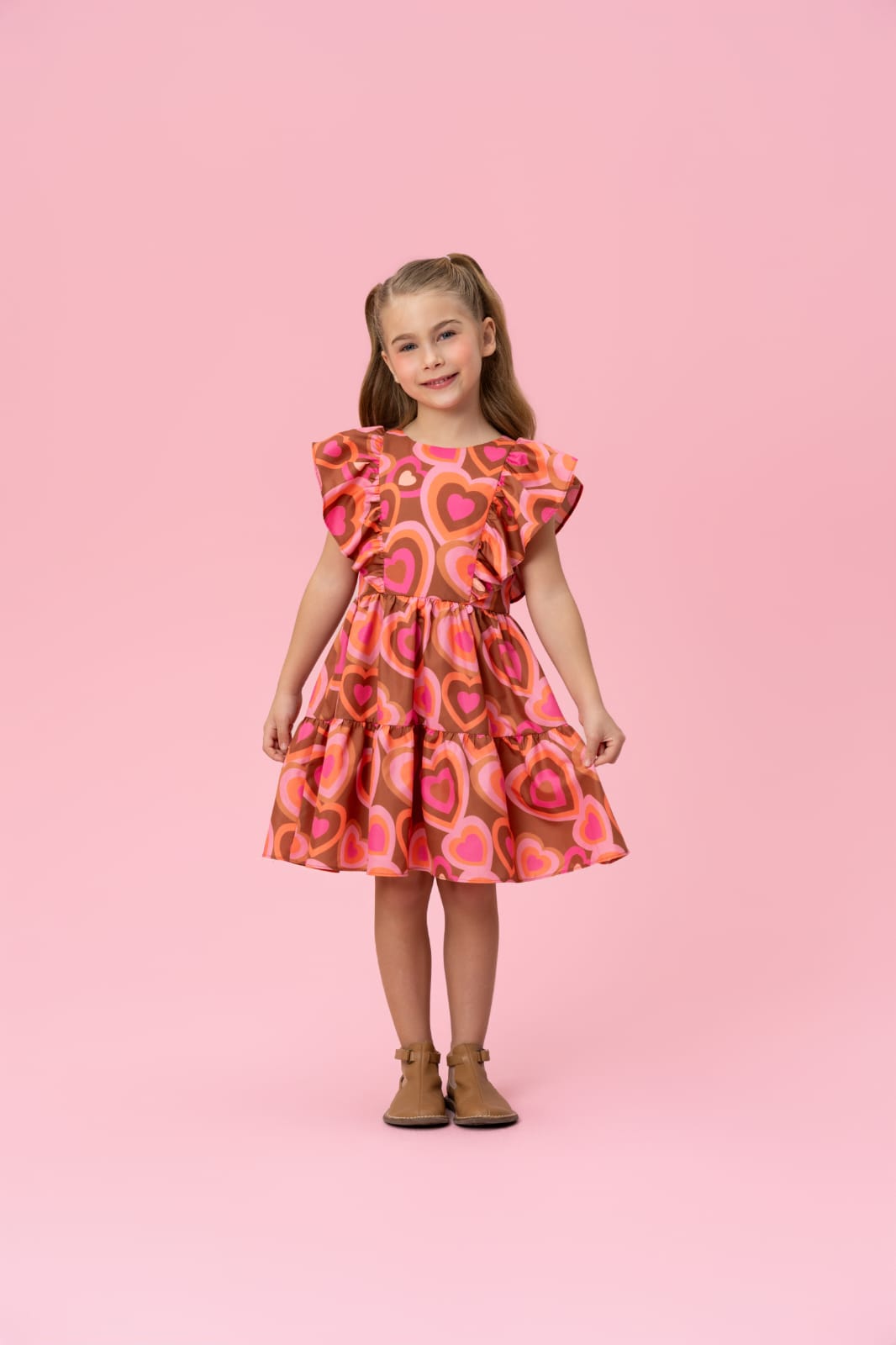 Vestido Infantil Corações Mon Sucré