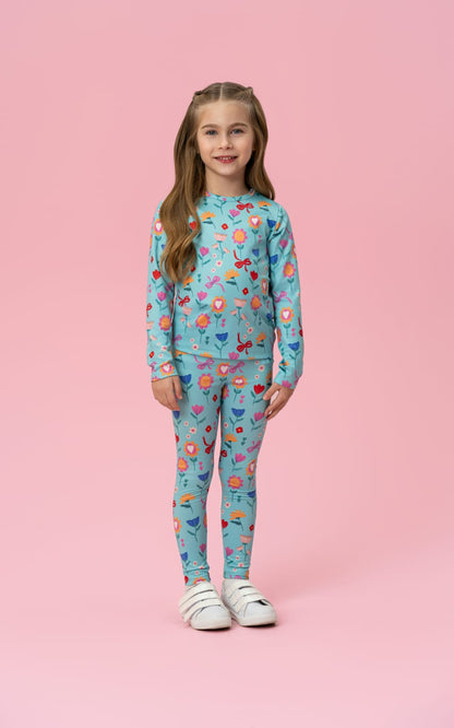 Conjunto Infantil Térmico Flores