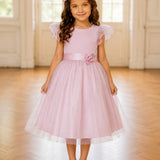 Vestido Infantil Laço Ombro Buá