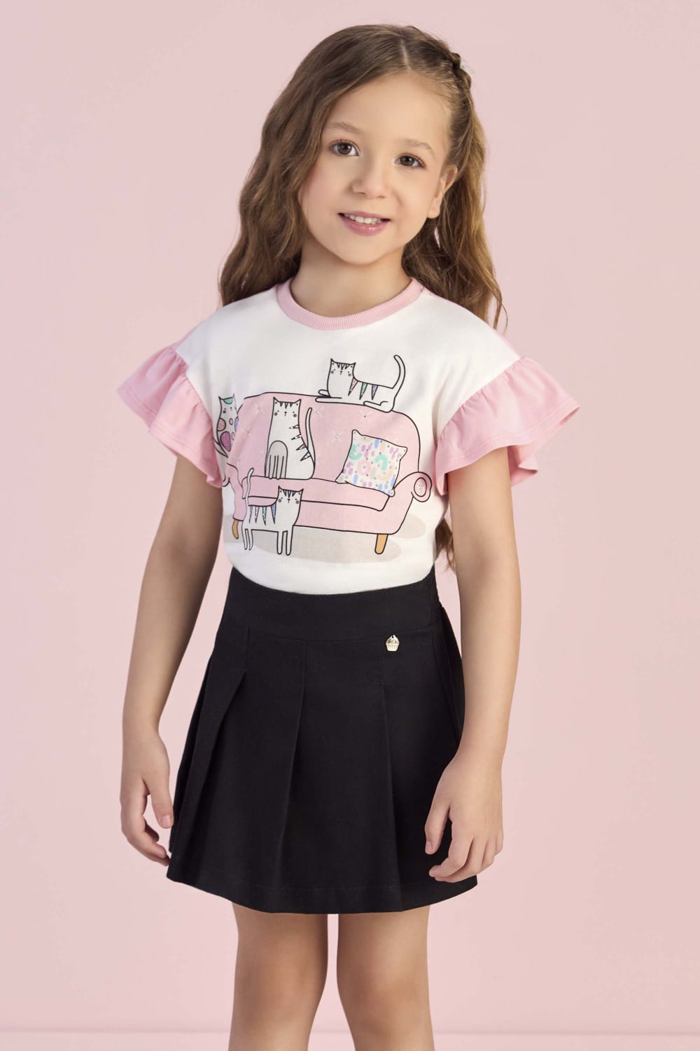 Blusa Gatos Mon Sucré