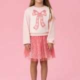Conjunto Infantil Blusa Plush Laço Mon Sucré