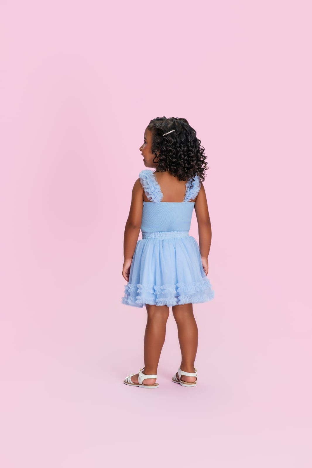 Conjunto Infantil Azul Tule Petit Cherie