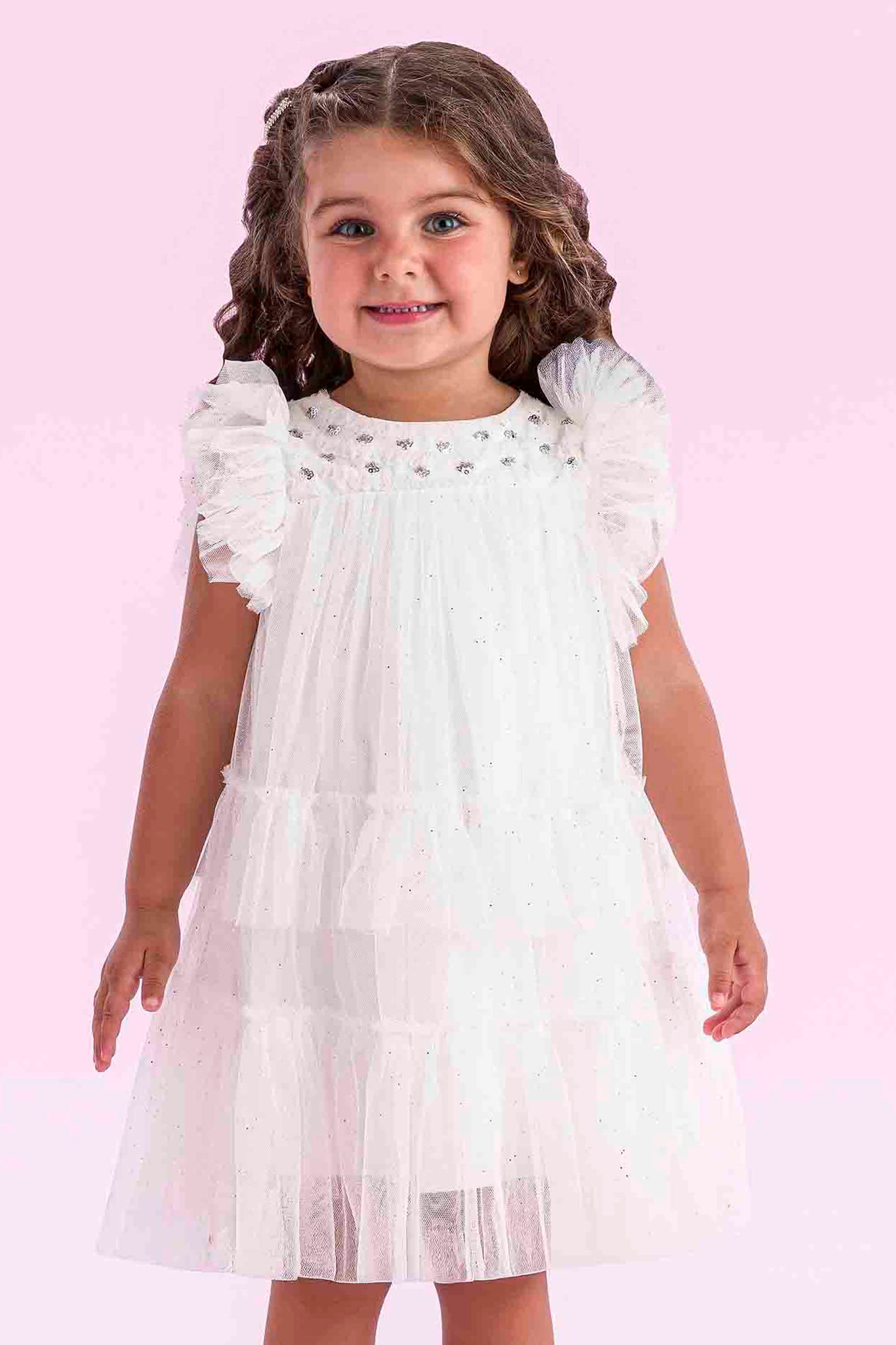 Vestido Detalhe Prata Petit Cherie