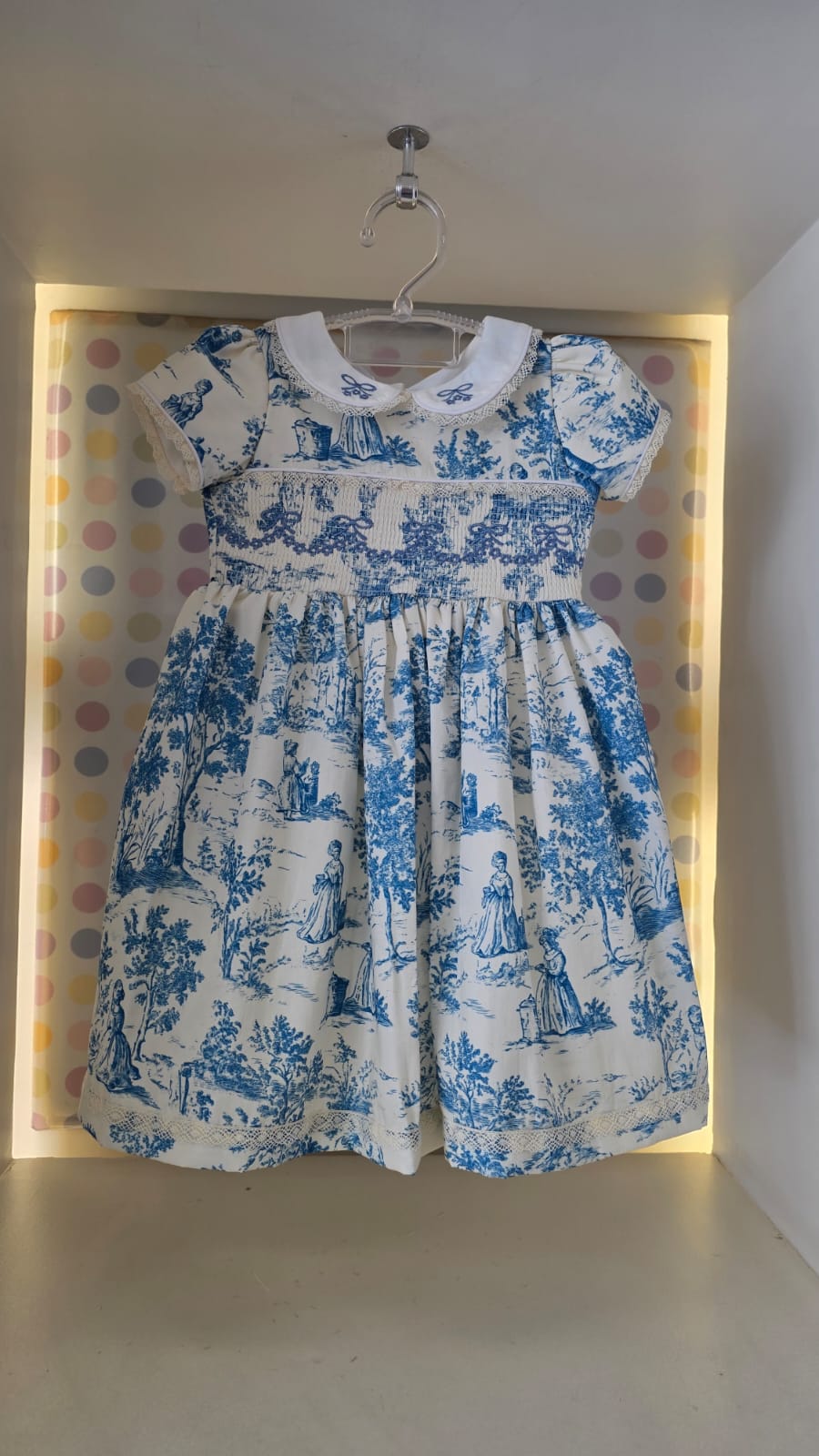 Vestido Infantil França Azul Buá