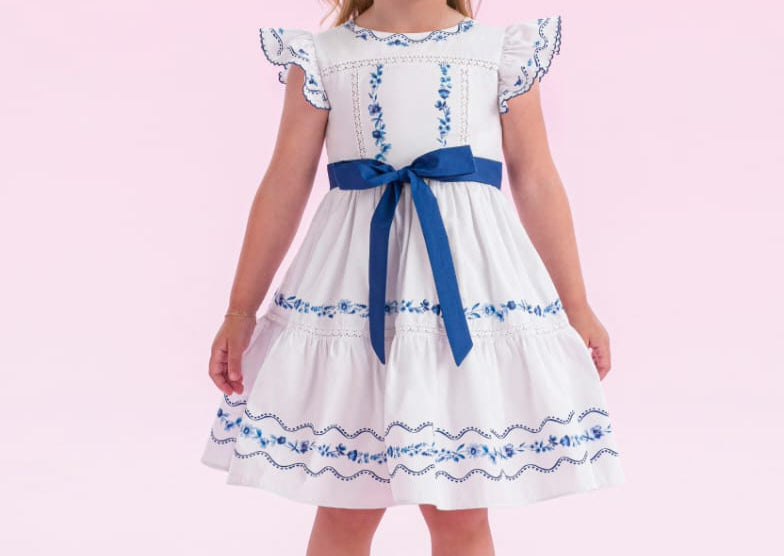 Vestido Branco Romântico Petit Cherie