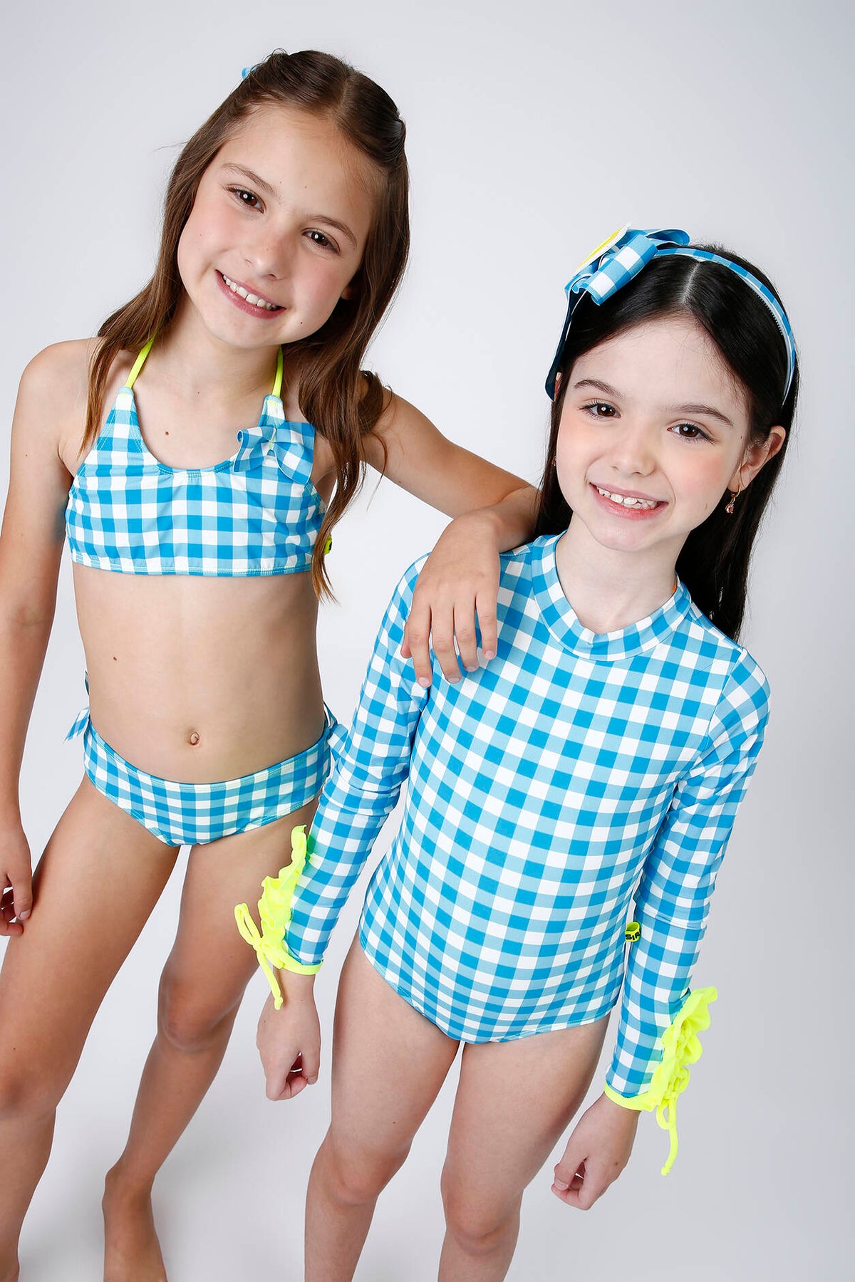 Maiô Infantil Aline Vichy Limão Siri
