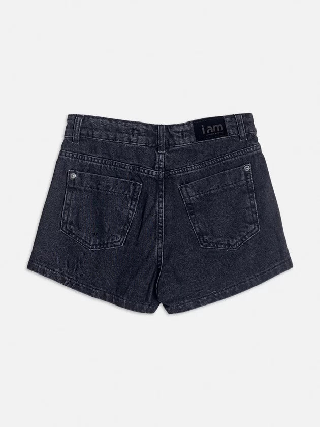 Short Saia Jeans Black Iam Authoria