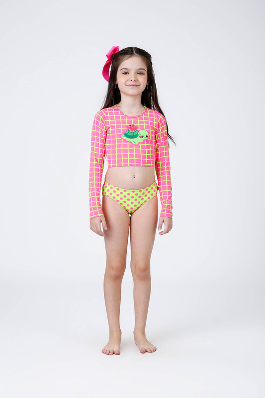 Biquíni Infantil 03 Peças Lara Turtle Siri