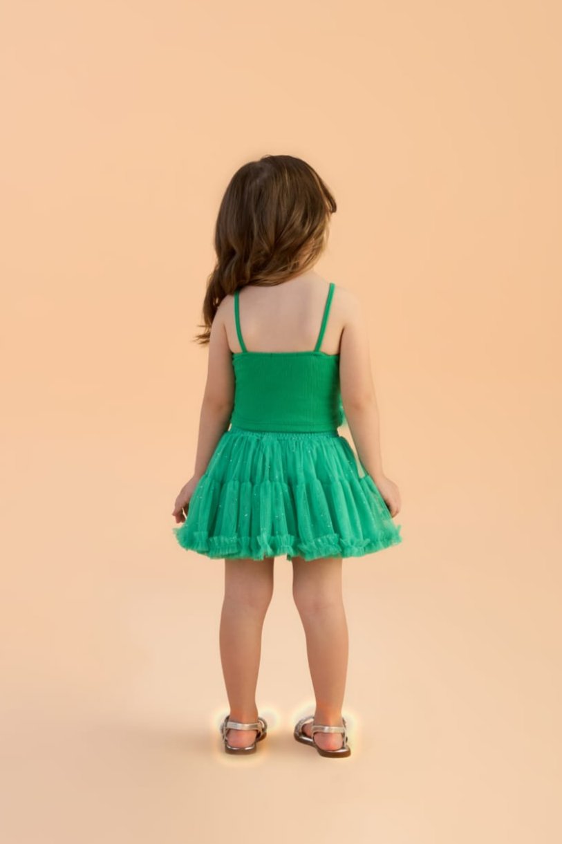 Conjunto Frufru Verde Petit Cherie