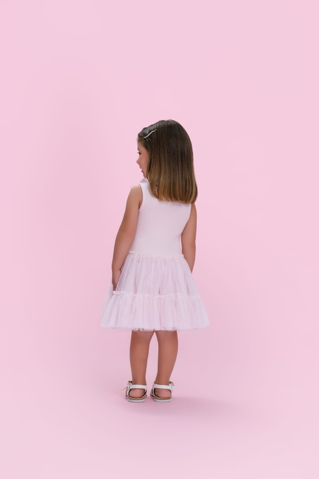 Vestido Infantil Rosa Petit Cherie