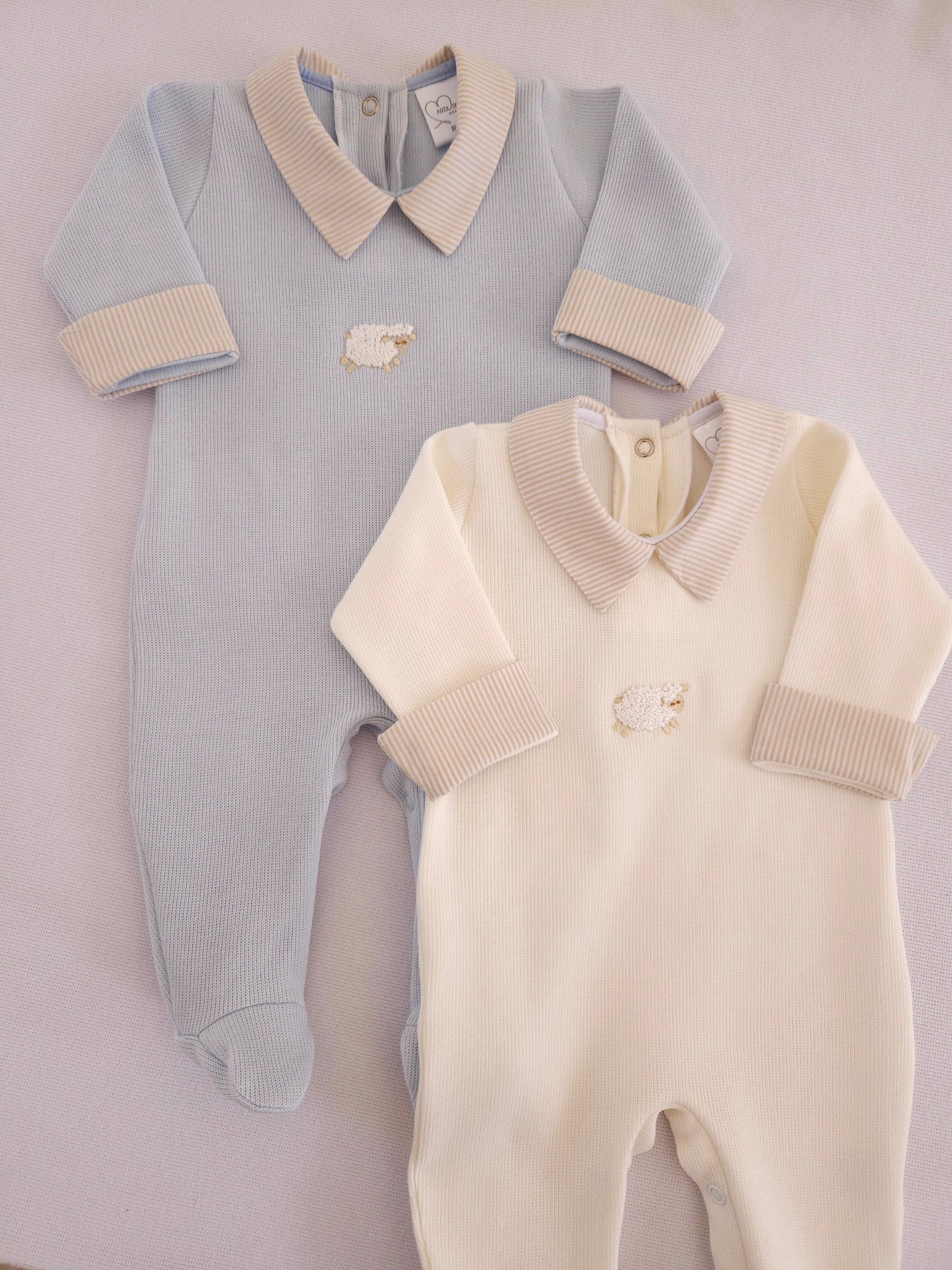 Saída Maternidade Azul Ovelha Buá