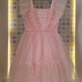 Vestido Infantil Rosa Coral Petit Cherie