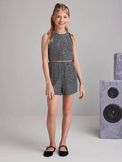 Short Paetê Preto Iam Authoria