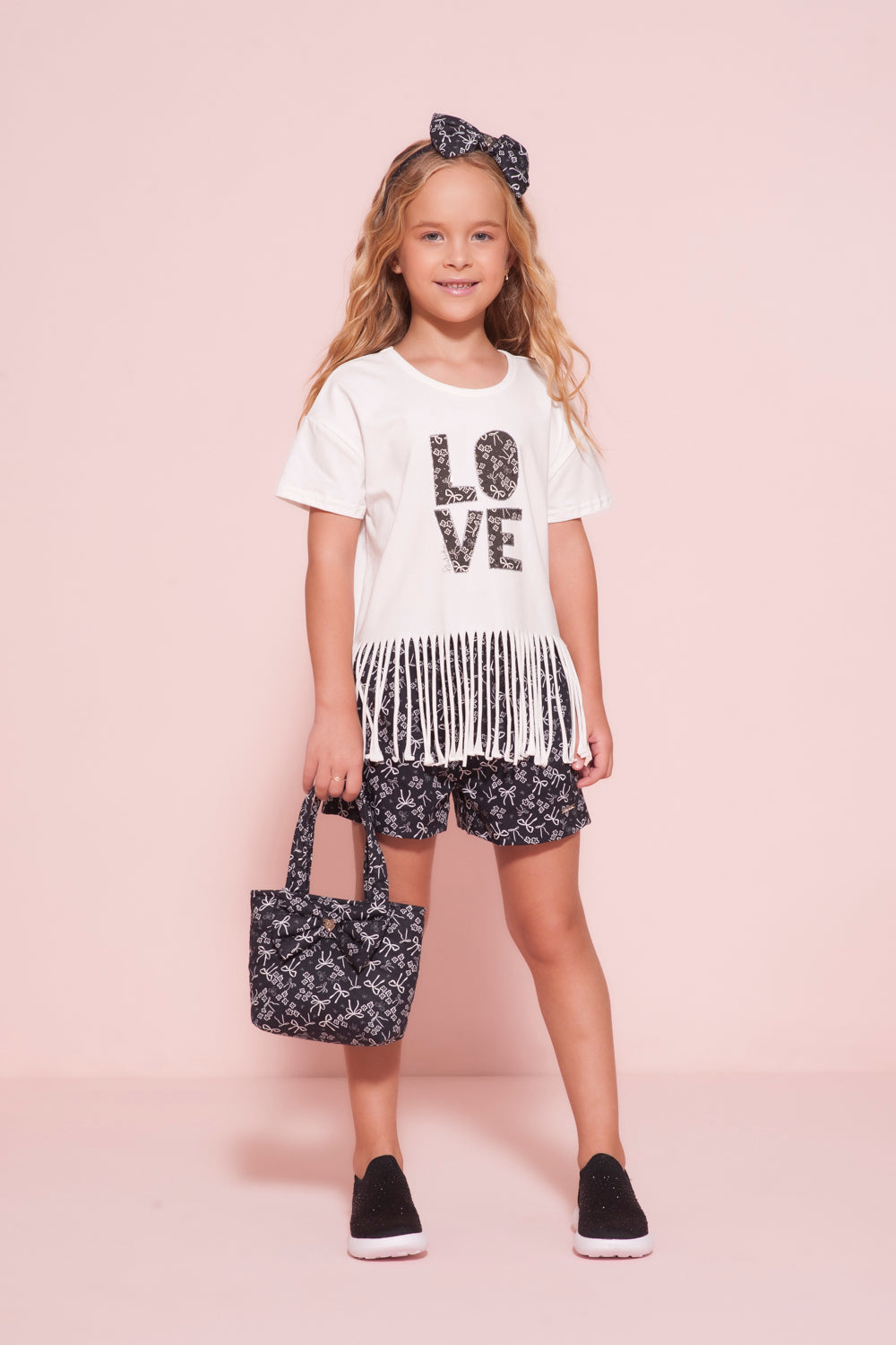 Conjunto Infantil Menina Love Pituchinhus