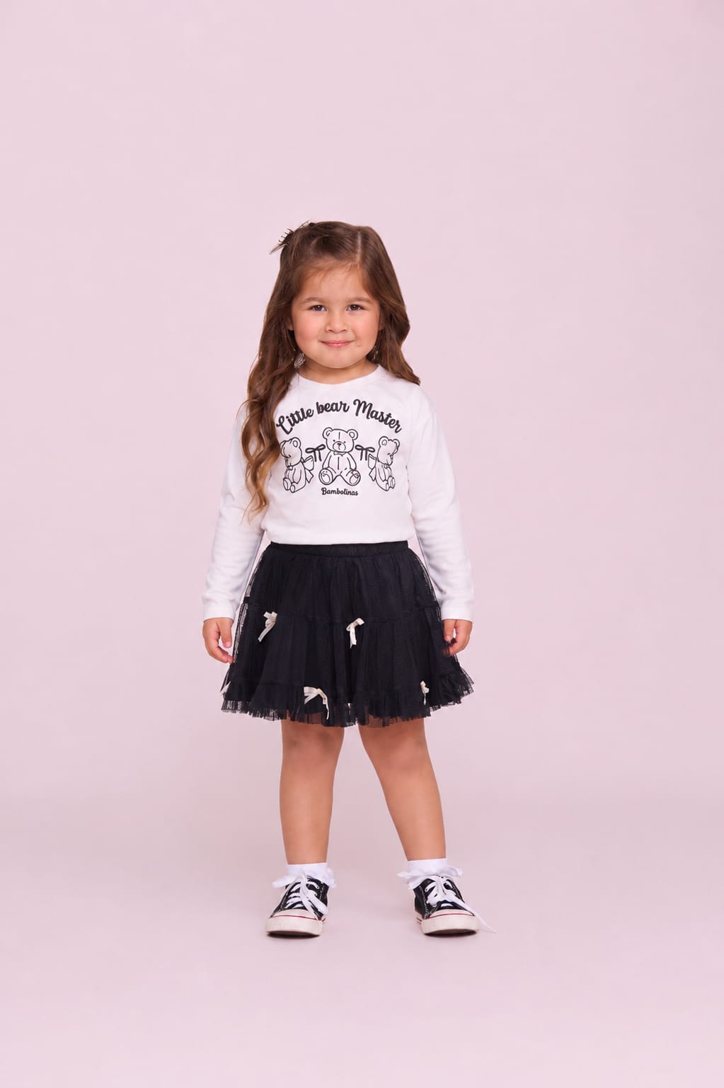 Conjunto Infantil Saia Tule Buá