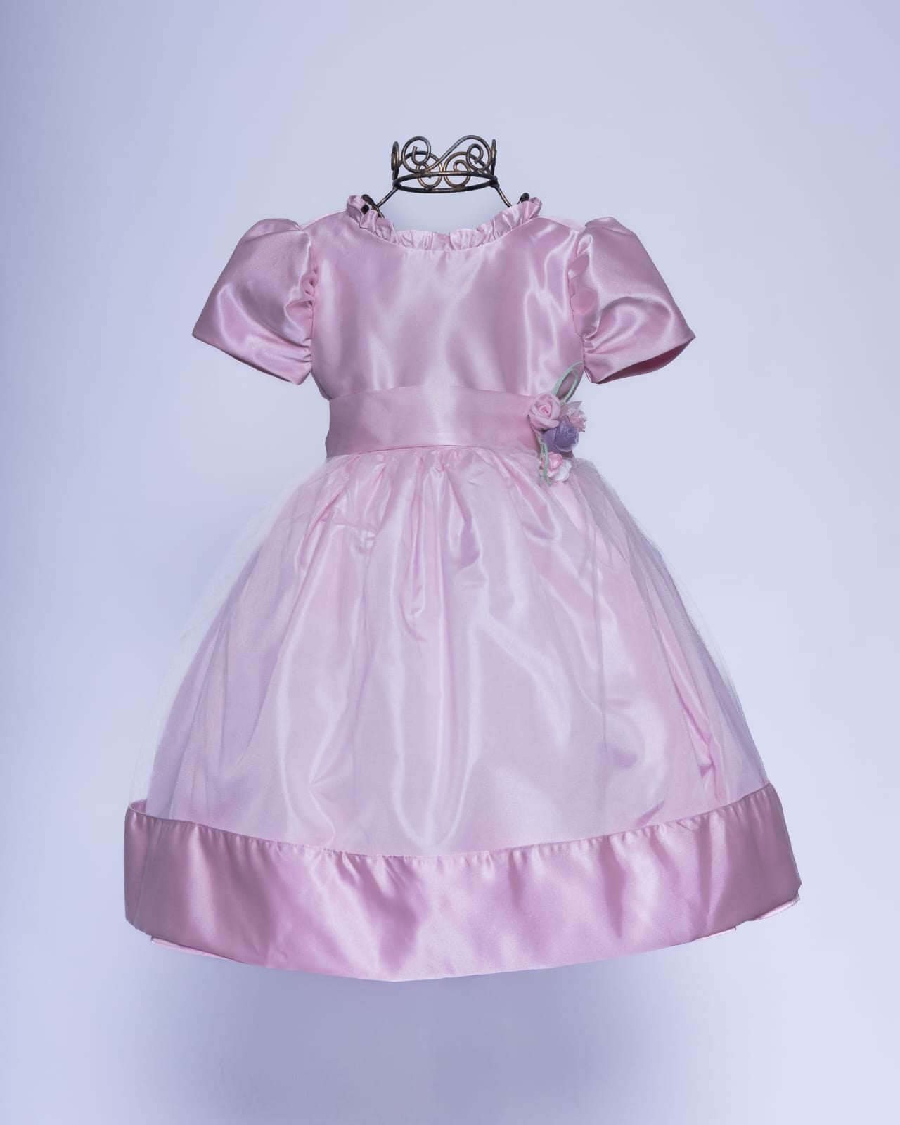 Vestido Infantil Festa Rosa Buá