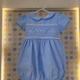 Homper Bebê Floral Azul Buá