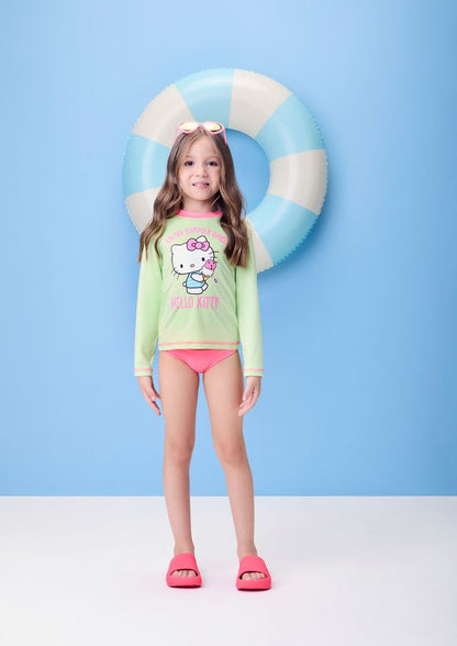 Blusa Infantil Proteção UV Hello Kitty Momi