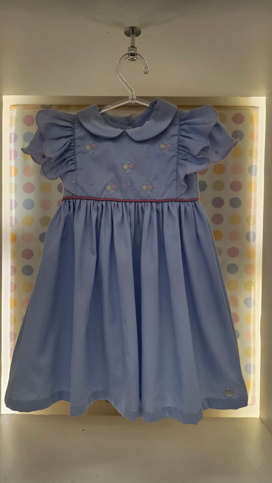 Vestido Bebê Luna Azul Buá