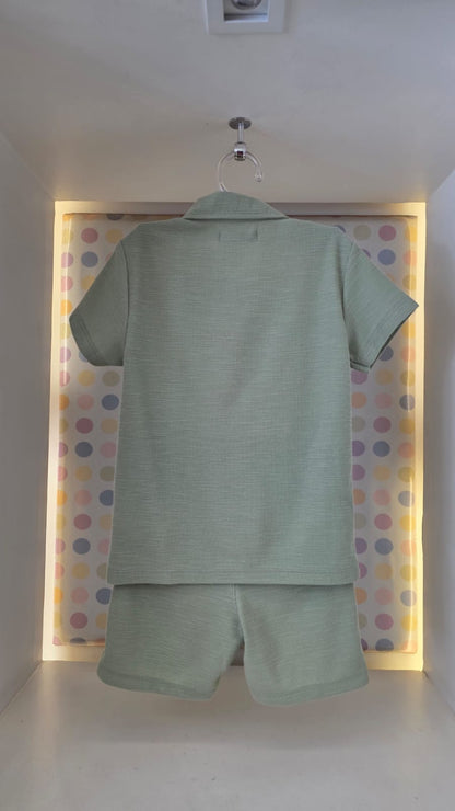 Conjunto Infantil Menino Verde Menta Buá