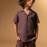Conjunto Infantil Menino 03 Peças Marrom Buá
