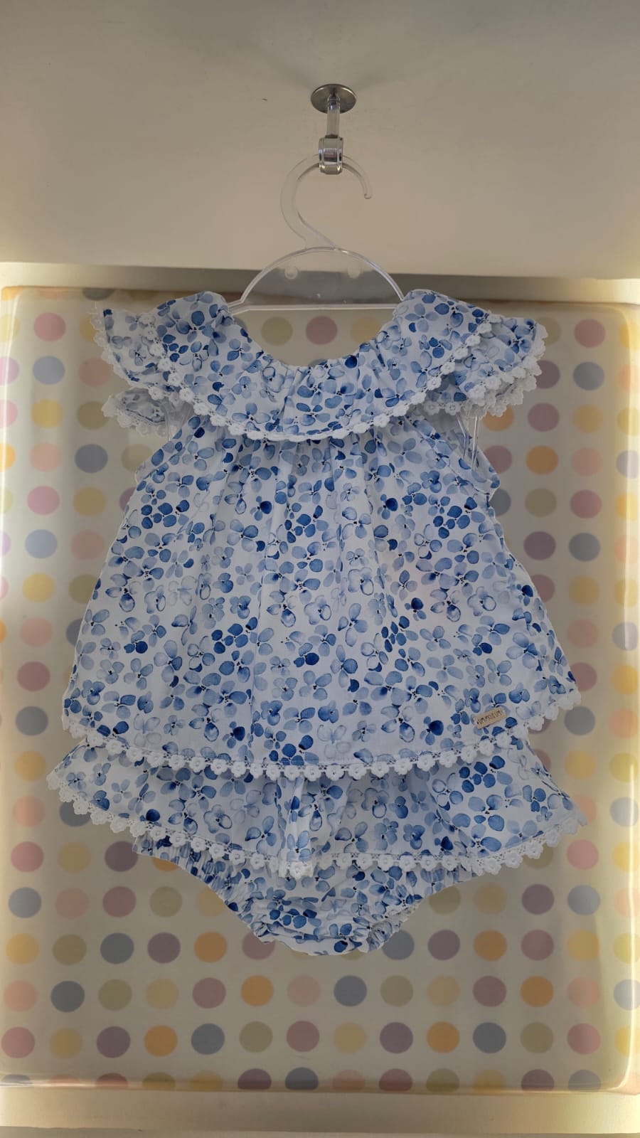 Conjunto Bebê Flores Azul UM+UM