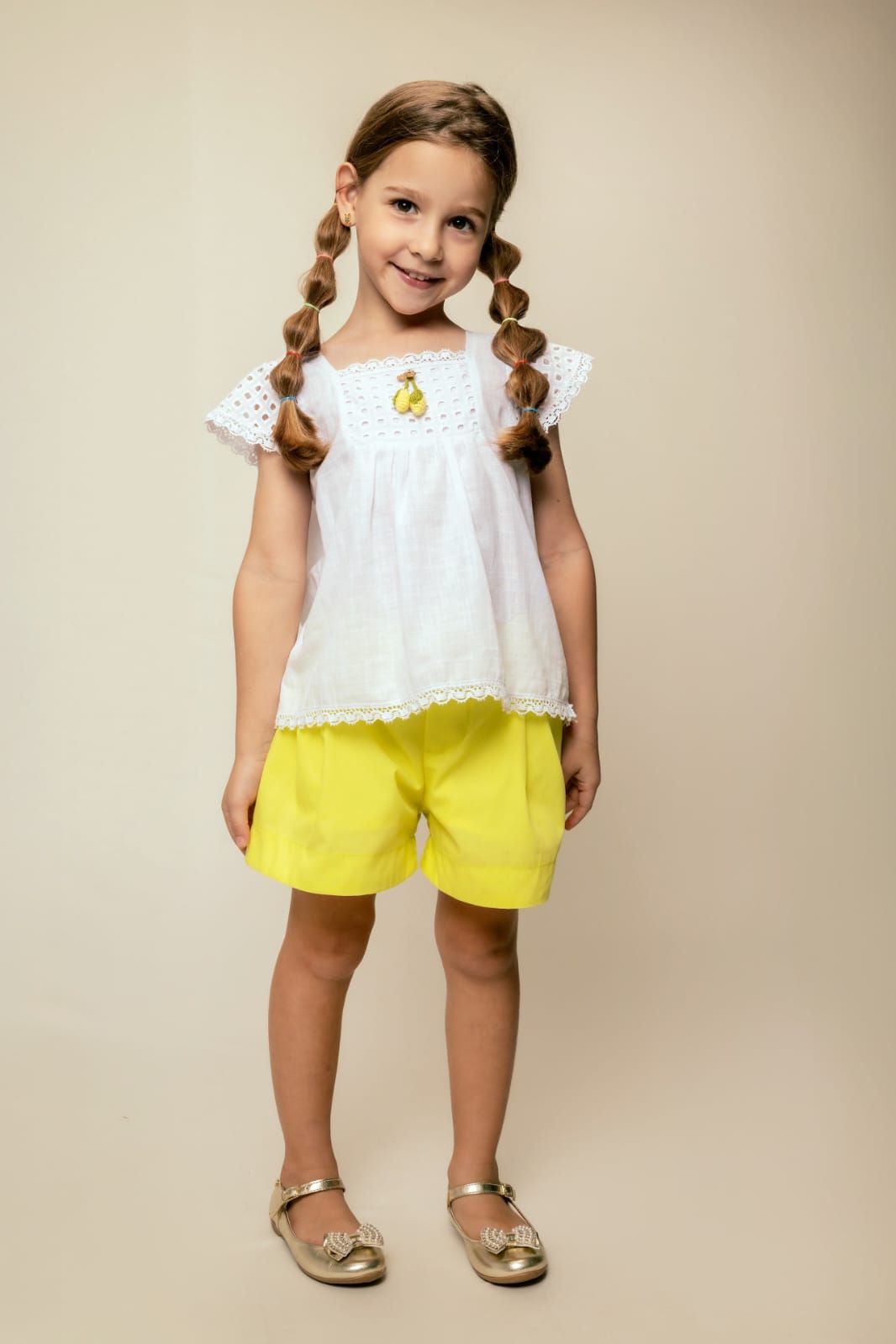 Conjunto Infantil Aplique Limão Buá