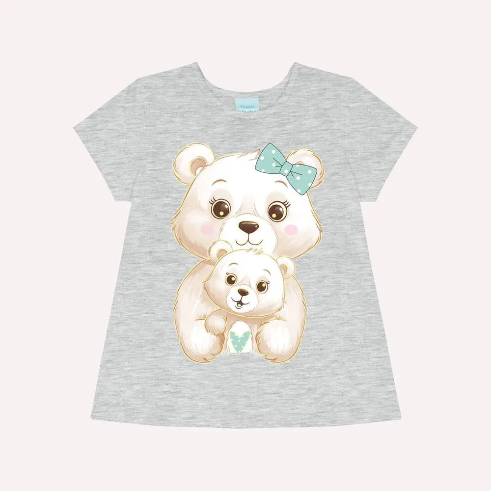 Pijama Urso Cinza