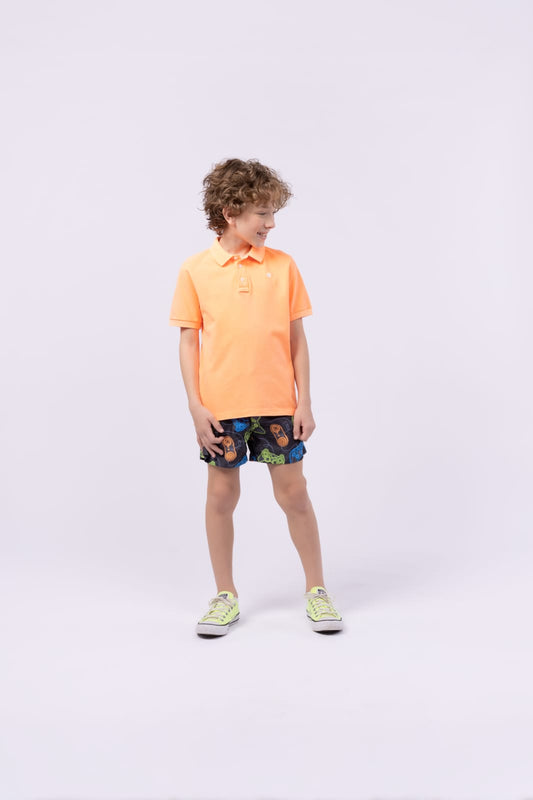Polo Laranja Neon UM+UM