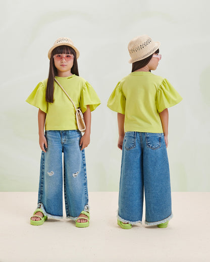 Blusa Verde Limão Animê