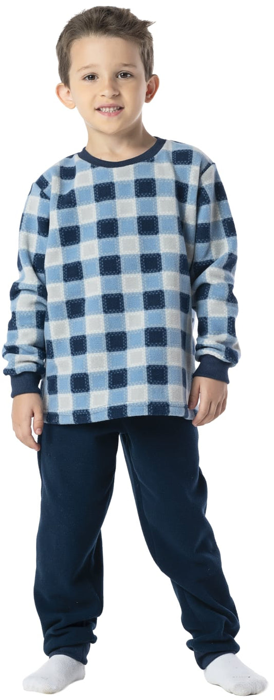 Pijama Xadrez Azul