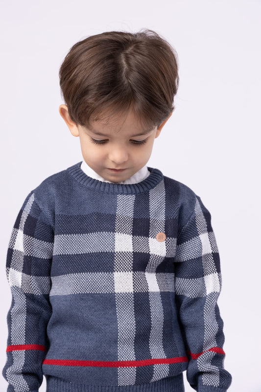 Blusa Tricot Marinho UM+UM