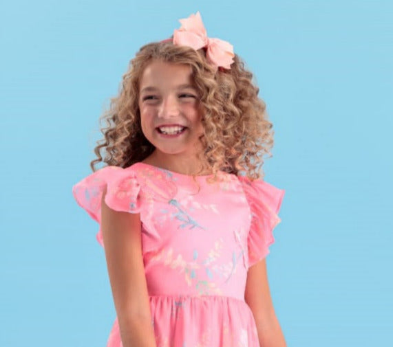 Vestido Floral Rosa Petit Cherie