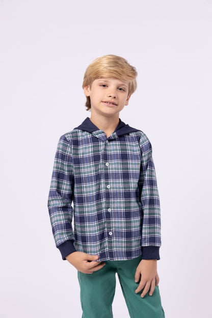 Camisa Xadrez Marinho Beabá