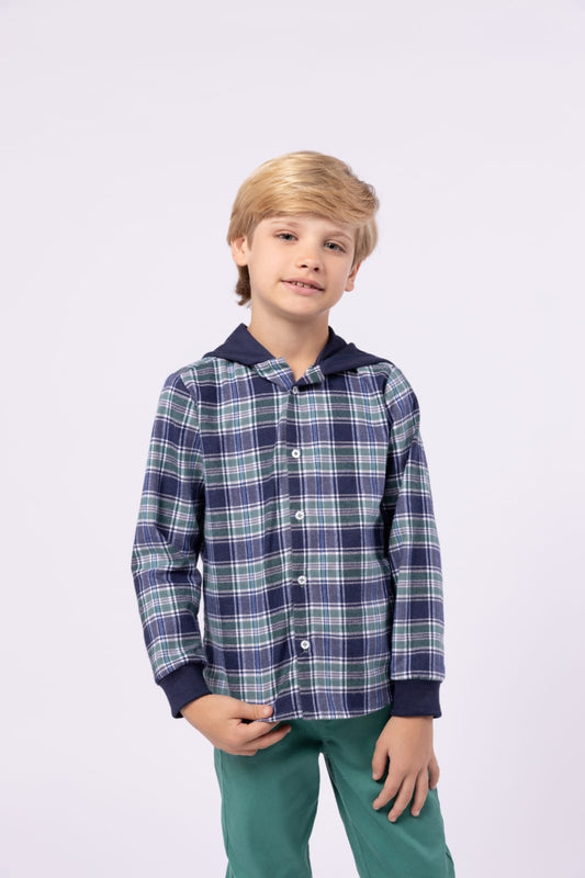 Camisa Xadrez Marinho Beabá