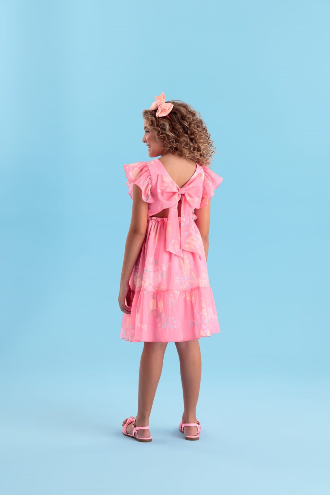 Vestido Floral Rosa Petit Cherie