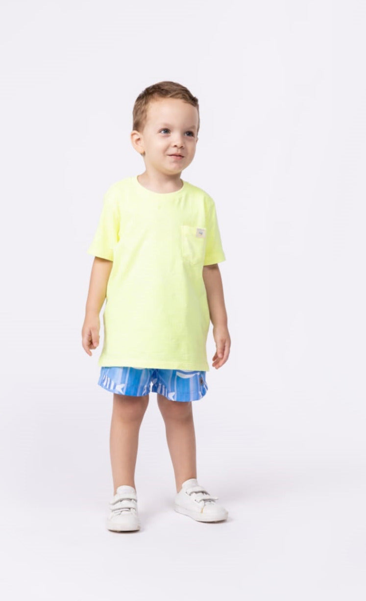 T-shirt Amarelo Flúor UM+UM