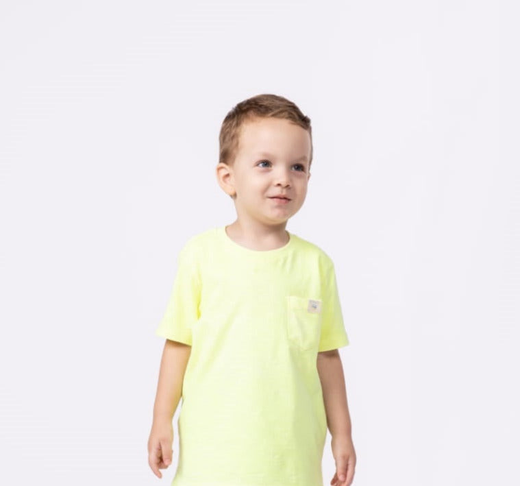 T-shirt Amarelo Flúor UM+UM