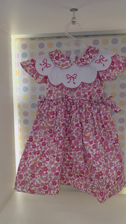 Vestido Bebê Floral Rosa Buá